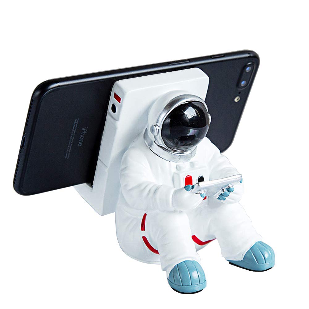 ONEYIM Astronaut Phone Stand for Desk - Creative Cell Phone Holder for iPhone, iPad, Samsung & Tablets - Perfect for Office, Home & Gaming Setup