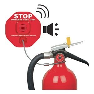 Wireless Fire Extinguisher Alarm - Smart Home Safety Device with Remote Monitoring & Instant Alerts for Kitchen, Office & Garage Fire Protection