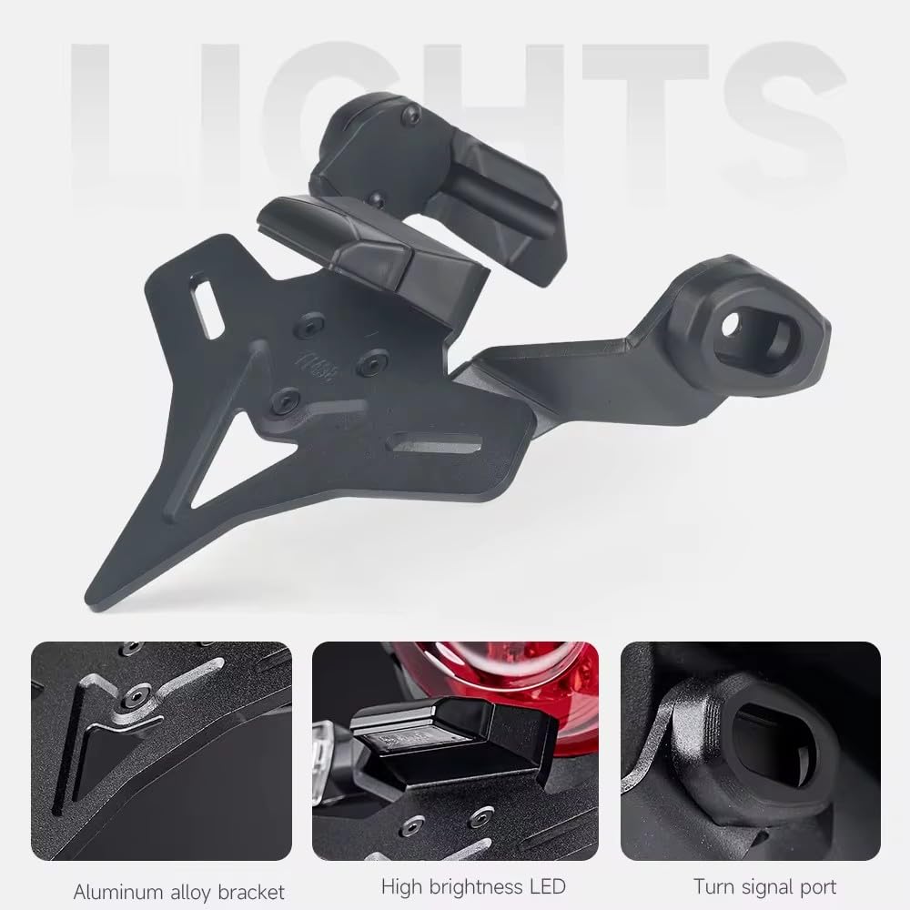 Motorcycle License Plate Bracket Fender Eliminator Kit for Honda CB1000R (2018-2024) - Rear License Plate Holder Tail Tidy | Durable Aluminum Alloy, Easy Installation | Perfect for Street Riding & Custom Bike Builds