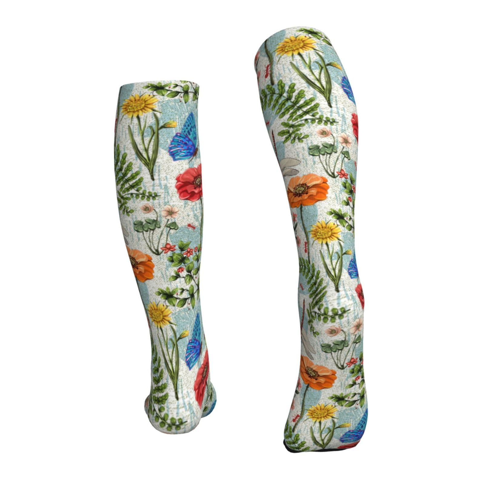 Premium Goldendoodle Compression Socks for Women & Men - Knee High Calf Support Socks for Running, Cycling, Nursing & Sports - Comfortable Athletic Socks for Workout, Hospital Shifts & Everyday Wear