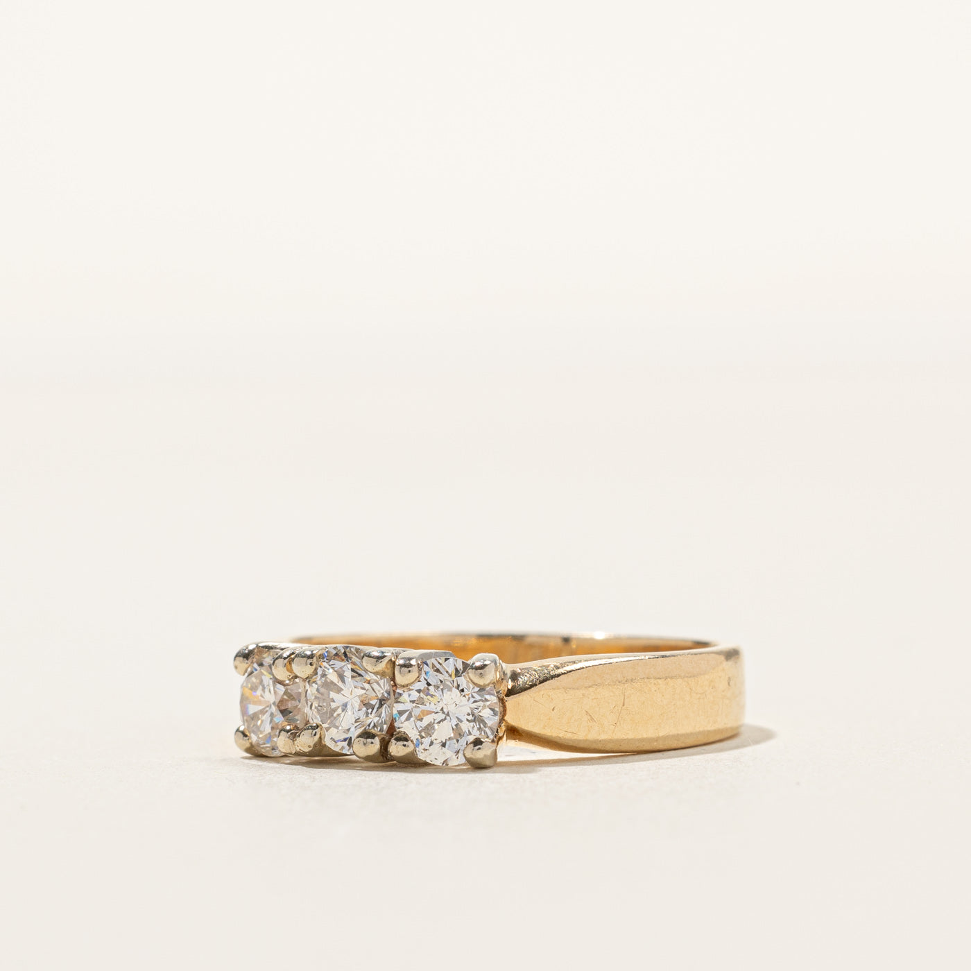 0.80ctw Three Stone Diamond Ring for Women - Size 6.5 | Elegant Engagement, Wedding, Anniversary Jewelry Gift | Perfect for Proposals, Bridal Sets & Special Occasions