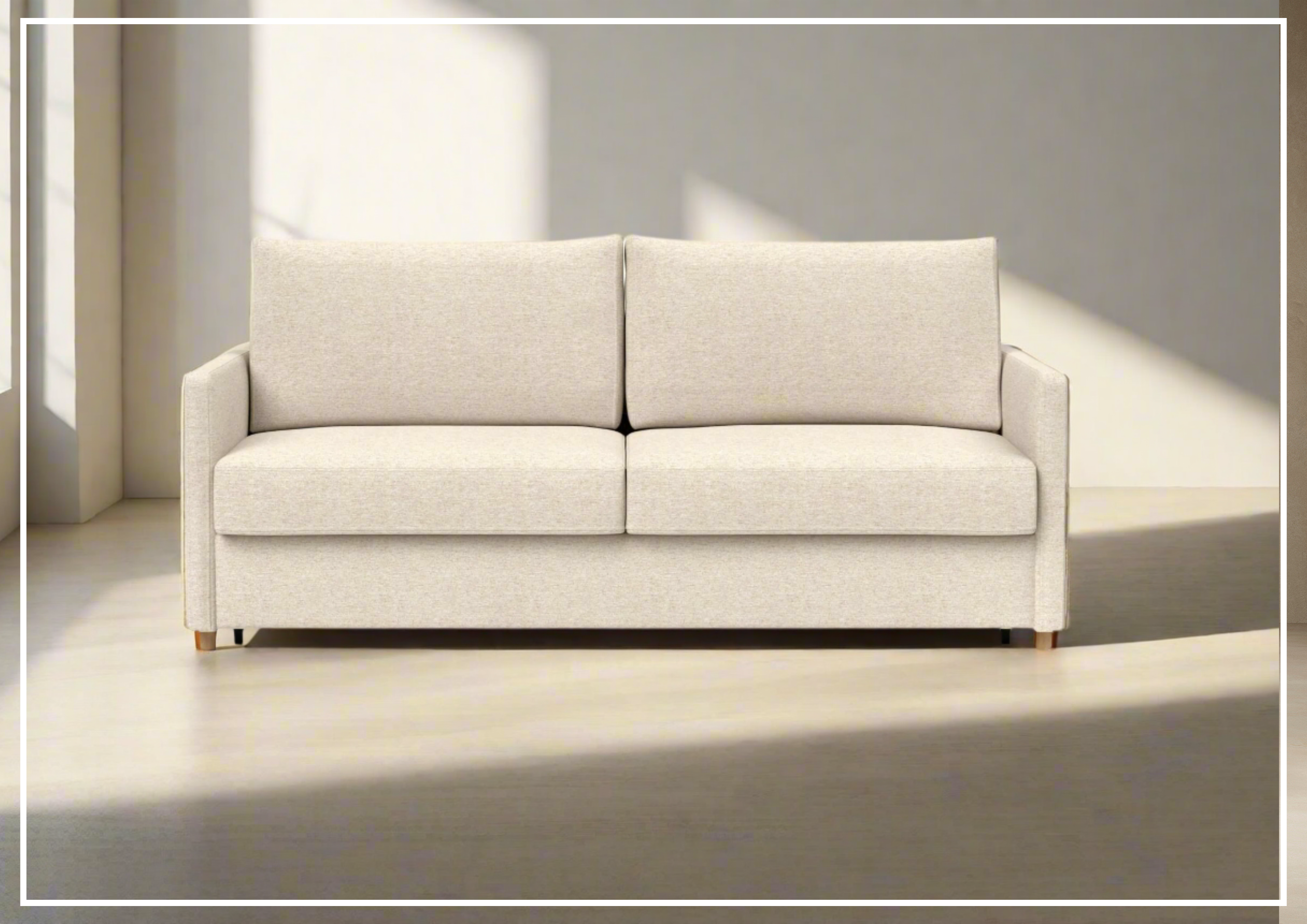 Innovation Living Neah Fabric 2-Seater King Size Sleeper Sofa Bed - Convertible Comfort for Small Spaces & Guest Rooms