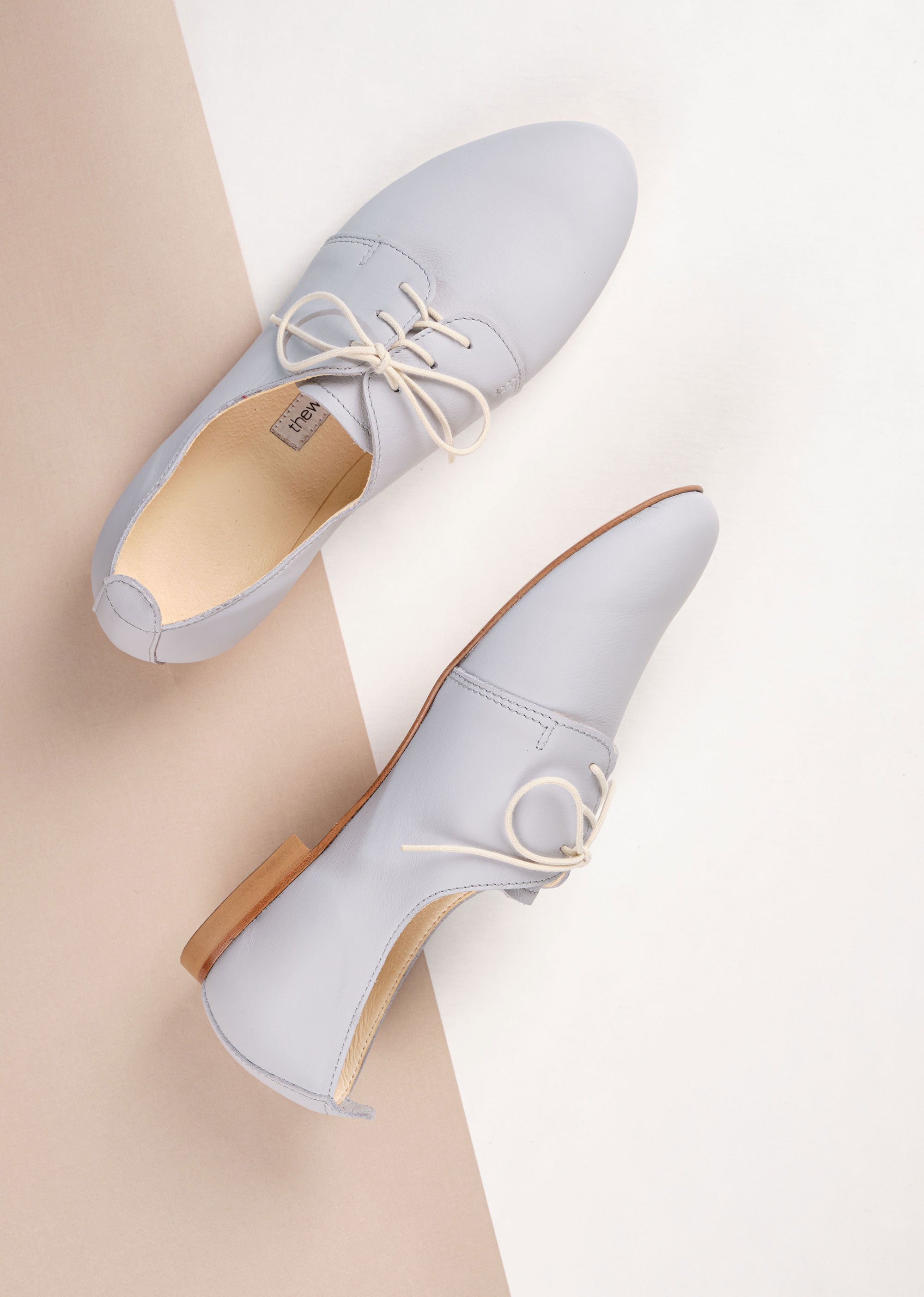 AMIRA Women's French Blue Oxford Shoes - Comfortable & Stylish for Work, Office & Casual Wear