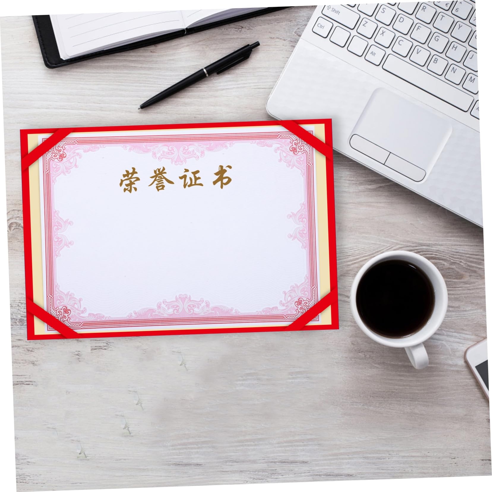 TEHAUX 100 Sheets Red Blank Diploma Certificate Paper - Premium Foil Certificate Paper for Graduation, Awards & Achievements - Perfect for School Ceremonies, Corporate Recognition & Special Events
