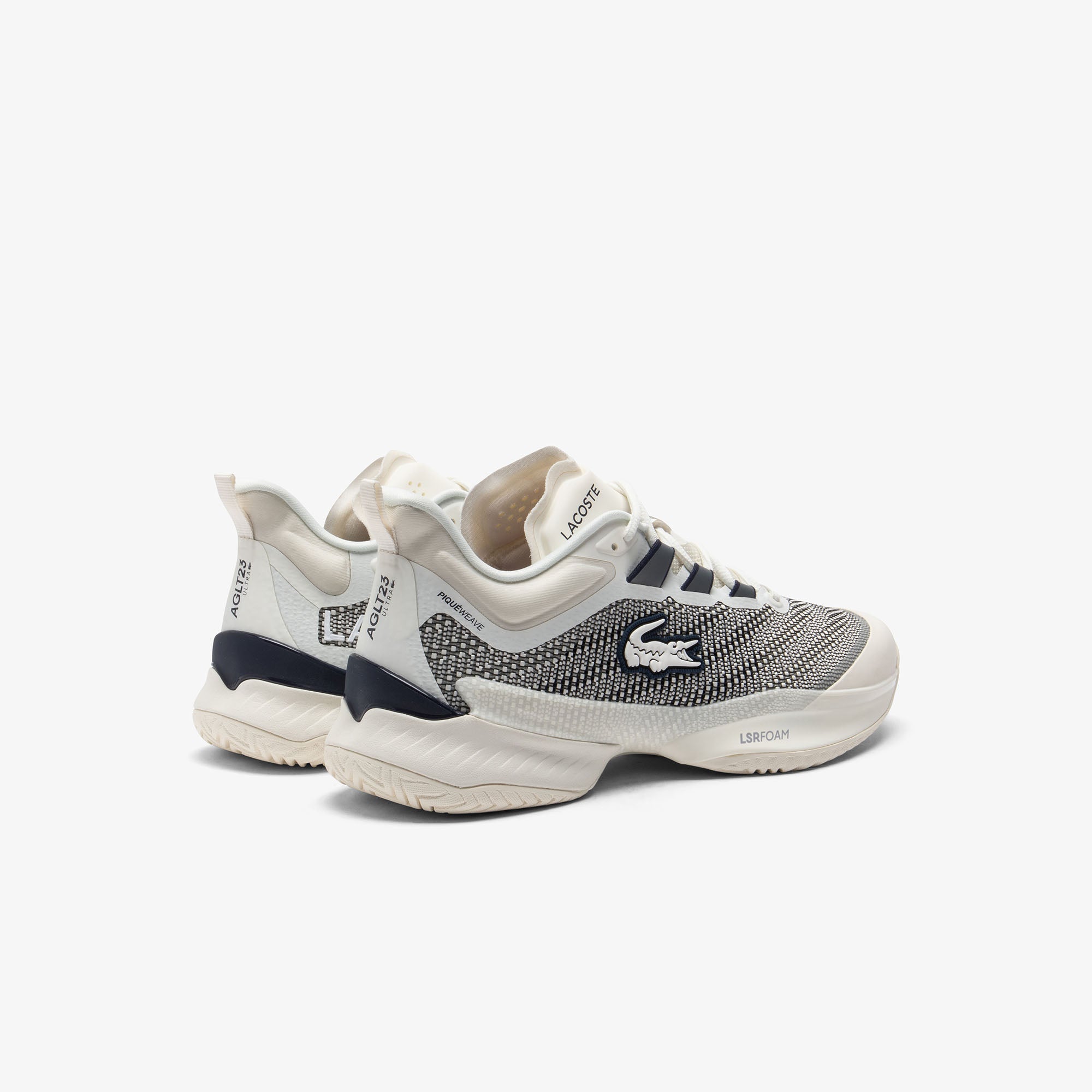 Lacoste AG LT23 Ultra Men's Tennis Shoes - White/Navy | Lightweight Performance Sneakers for Tennis, Running & Casual Wear