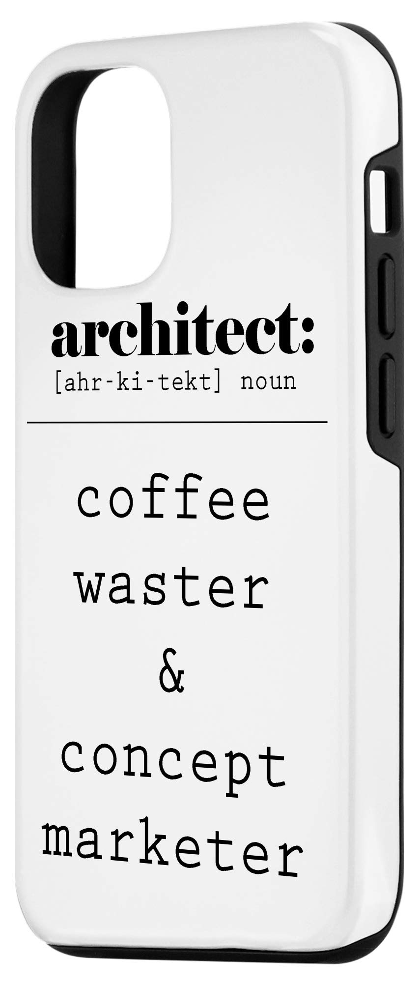 iPhone 12/12 Pro Case - Premium Protective Cover with Architect-Inspired Design | Perfect for Coffee Lovers & Marketing Professionals | Ideal for Daily Use, Office & Travel