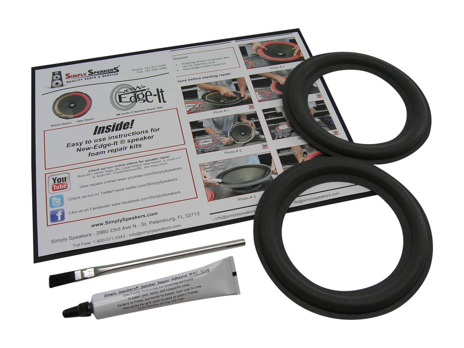 McIntosh Speaker Foam Edge Repair Kit - 6