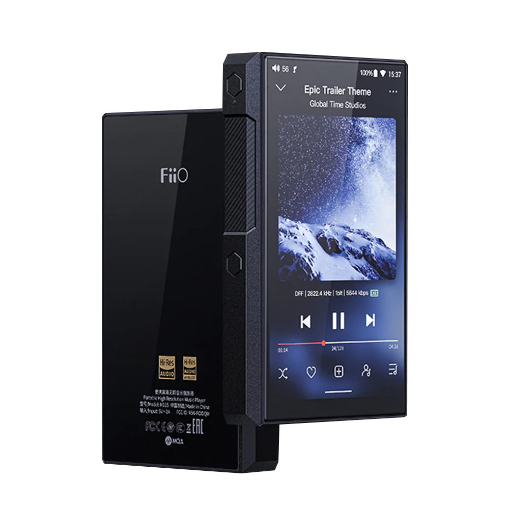 FiiO M11S Hi-Res Portable Music Player with Dual DAC - High Fidelity Audio for Audiophiles - Perfect for Travel, Workouts, and Home Listening
