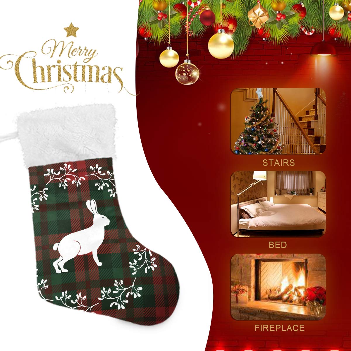 Festive Christmas Stockings - 17