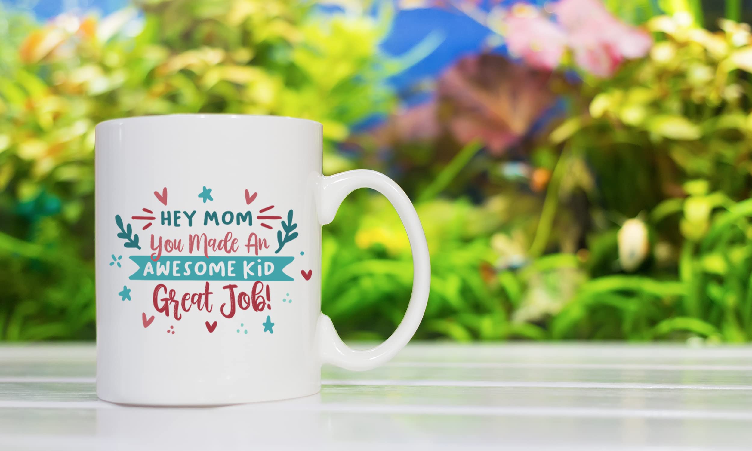 Winston & Bear Mom Coffee Mug - 11oz & 15oz Ceramic Cup with Inspirational Sayings - Funny Mother's Day & Birthday Gift for Women - Perfect for Home, Office or Gift Giving