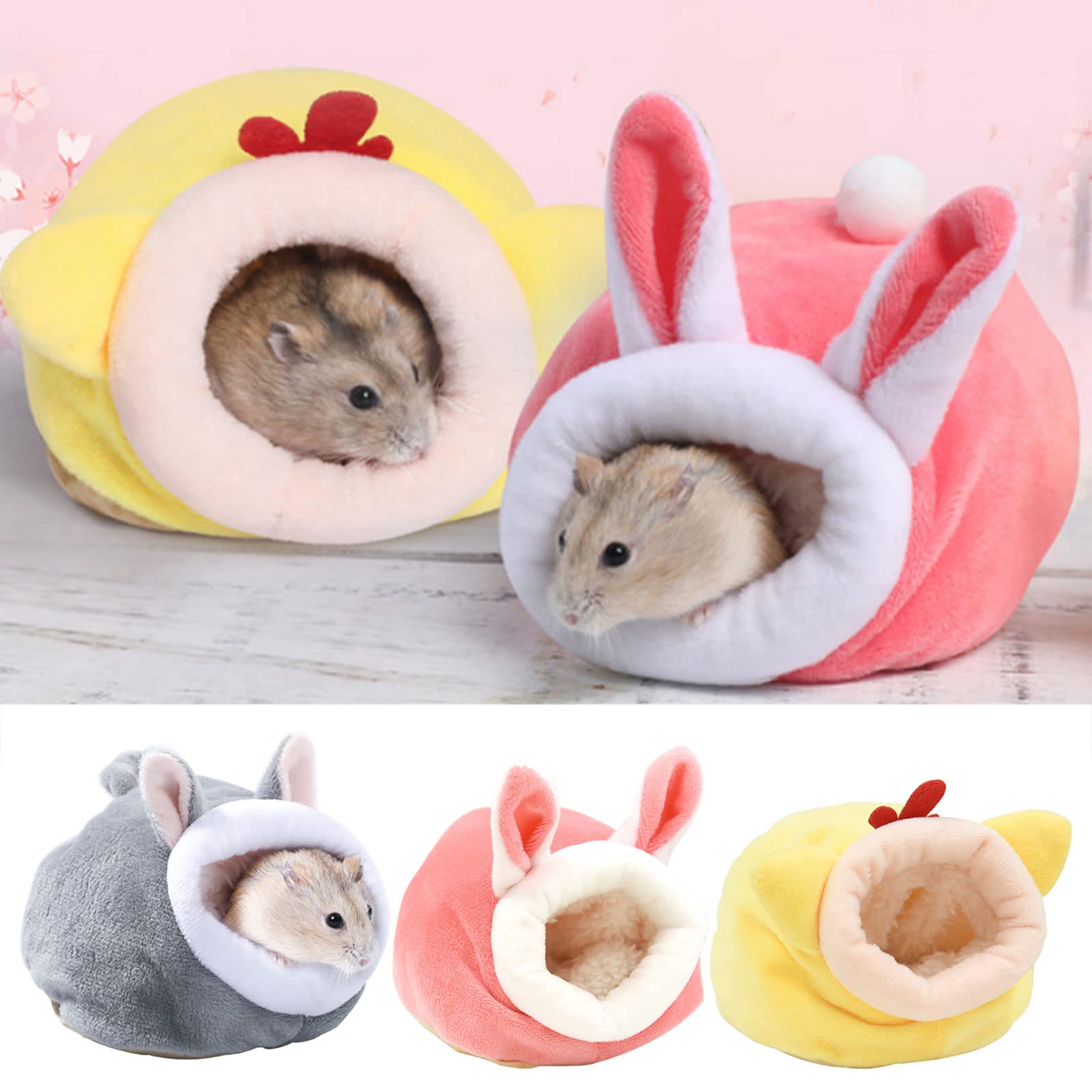 Warm Velvet Hamster Hammock - Cozy Pet Bed for Guinea Pigs & Hedgehogs - Perfect for Winter Sleep