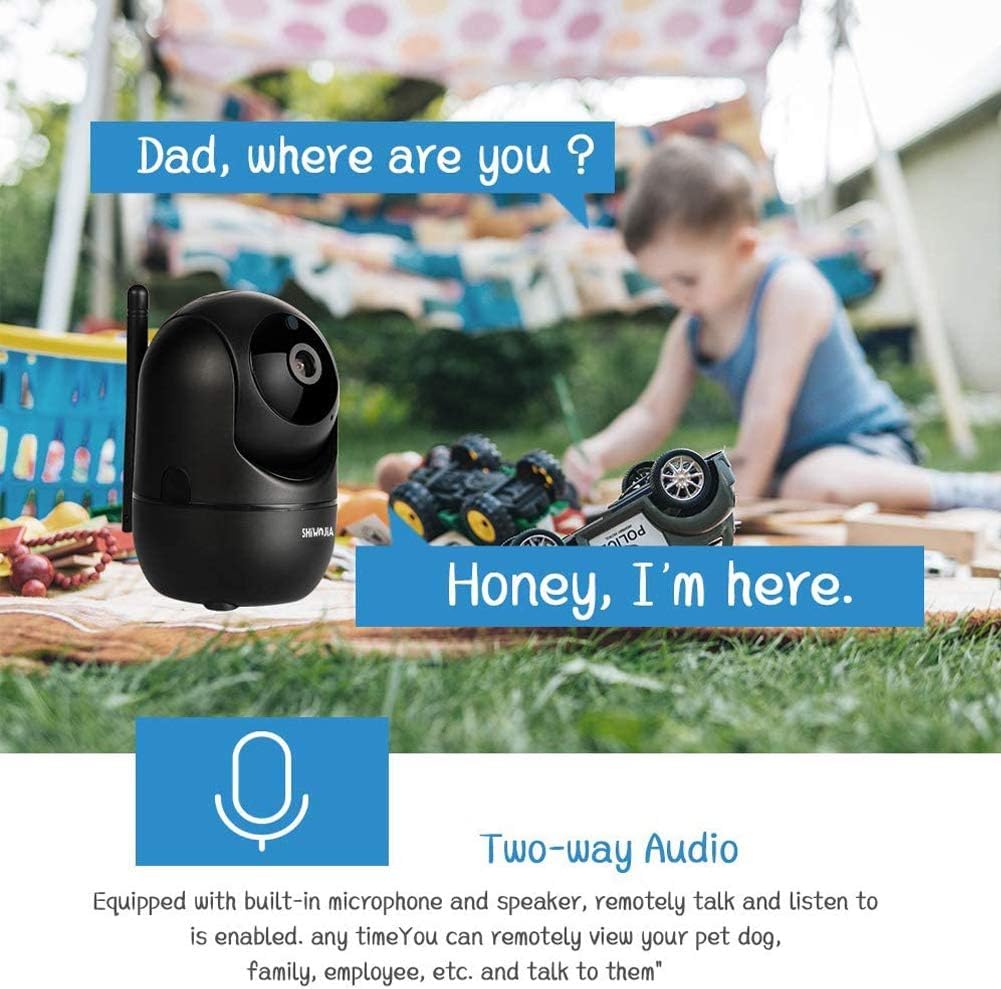 SHIWOJIA TUYA Smart Life Indoor WiFi Security Camera - 1080P Dome Surveillance with Night Vision, Two-Way Audio & Motion Detection - Perfect for Home Monitoring, Baby/Pet Watching & Office Security