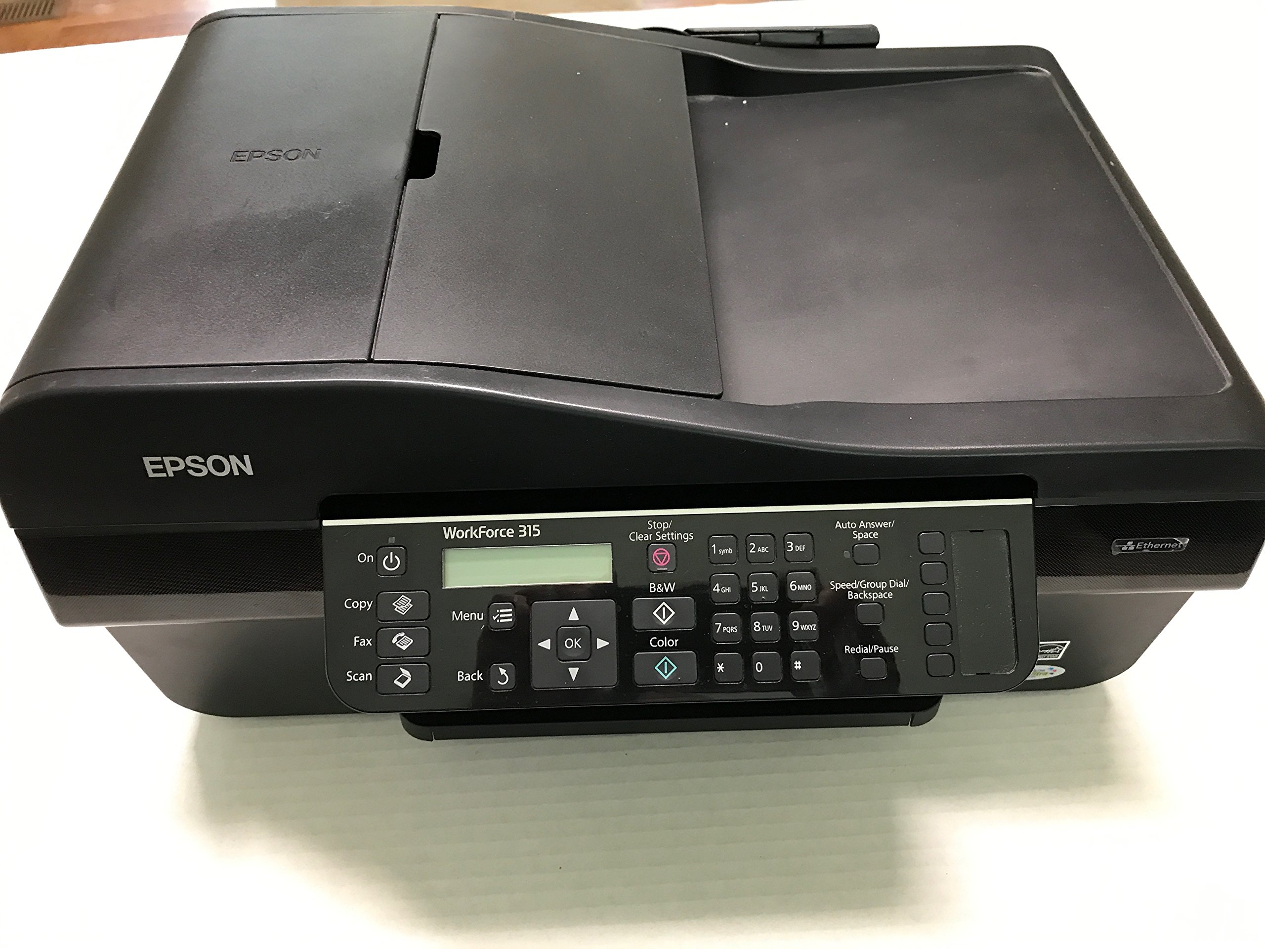 Epson WorkForce 315 Wireless All-in-One Inkjet Printer with Scanner, Copier & Fax - Perfect for Home Office & Small Business Printing Needs