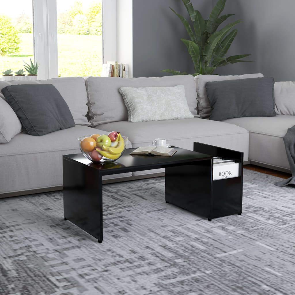 Modern Black Coffee Table 35.4