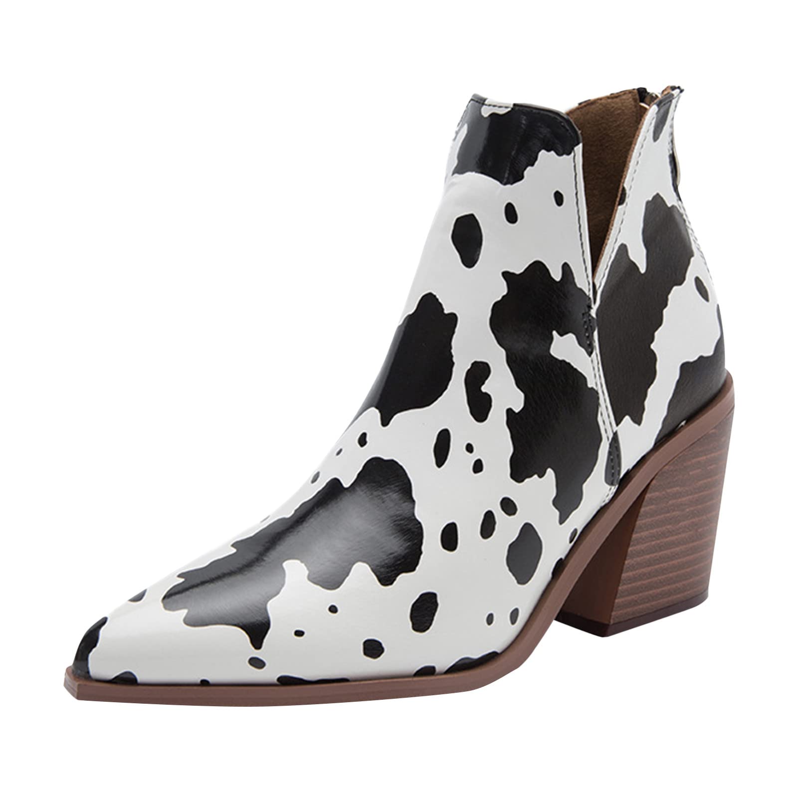 Stylish Women's Ankle Booties - Thick Sole Mid-Calf Fashion Boots for Women | Comfortable Dressy Boots for Office, Party & Fall/Winter Outfits
