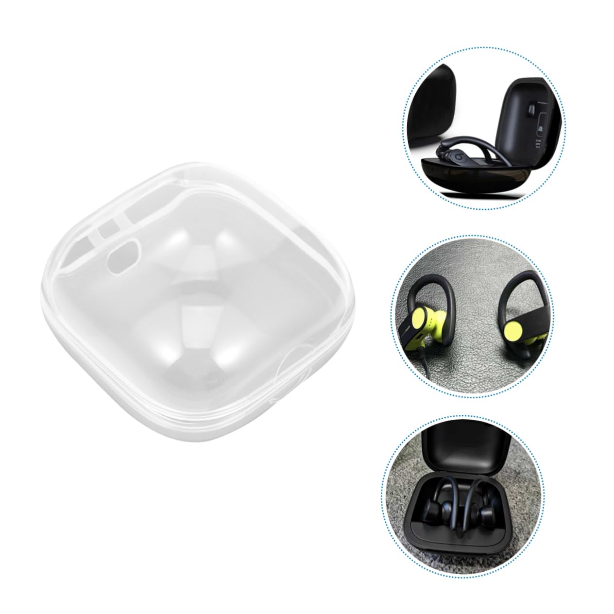 Mikikit 2 Headphone Hard Travel Case - Lightweight Durable Storage Pouch for Earphones - Scratch-Resistant Protective Cover for AirPods, Beats, Sony Headphones - Perfect for Travel, Gym & Daily Organization