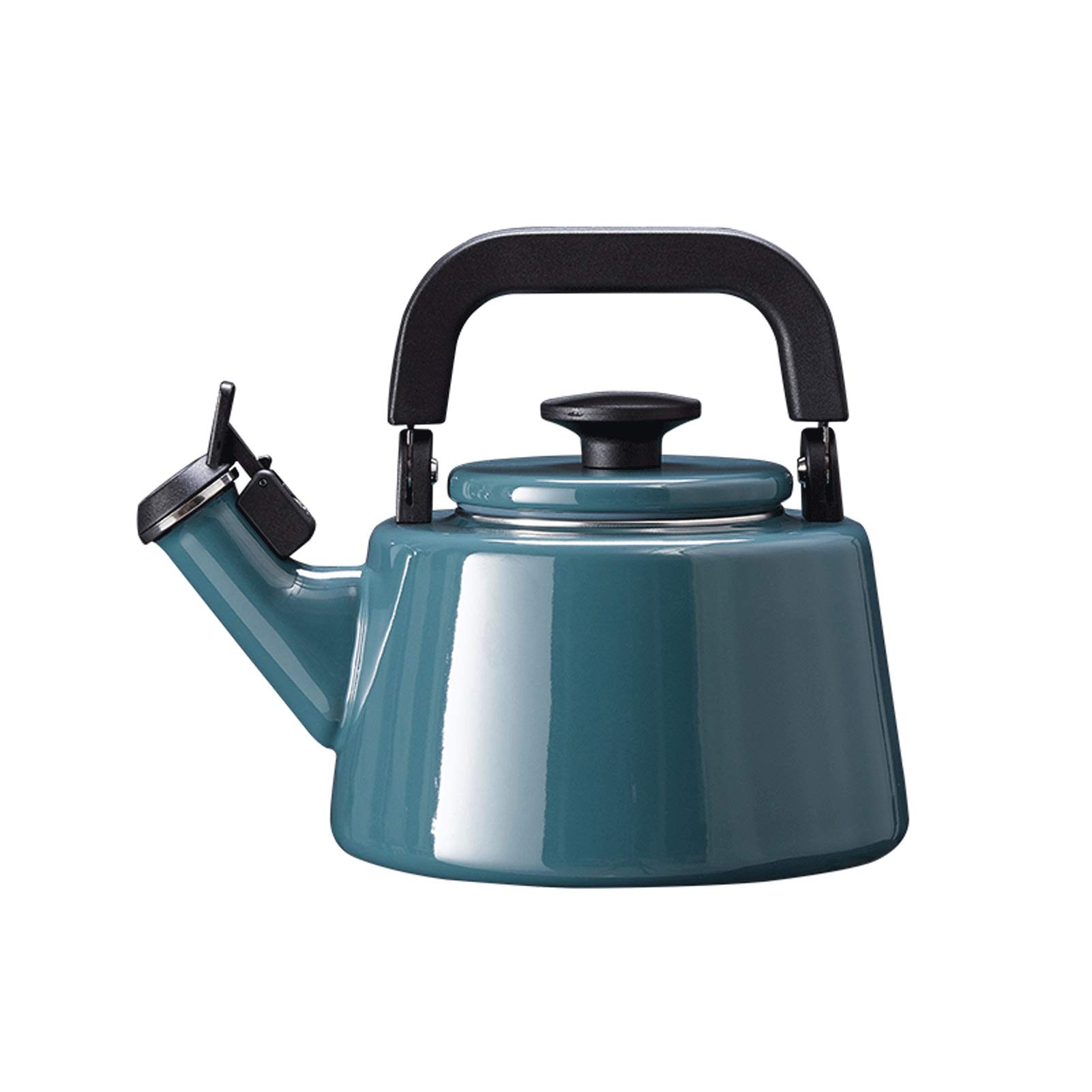 XYJNN Stainless Steel Whistling Tea Kettle - 2.1L Stovetop Teapot for Gas & Electric Stoves, Durable Blue Water Kettle for Home & Kitchen Use - Perfect for Making Tea, Coffee & Hot Beverages