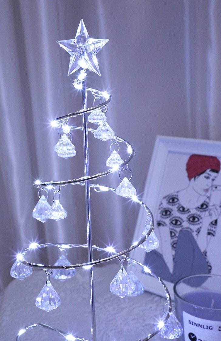 LED Crystal Christmas Lights - Waterproof Fairy String Lights for Indoor & Outdoor Holiday Decorations - Perfect for Xmas Tree, Home, Party, Wedding