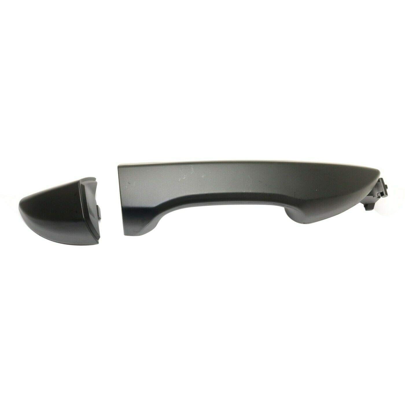 HuaZo Black Exterior Door Handle for 2014-2019 Toyota Corolla - Right Side Replacement for Smooth Style