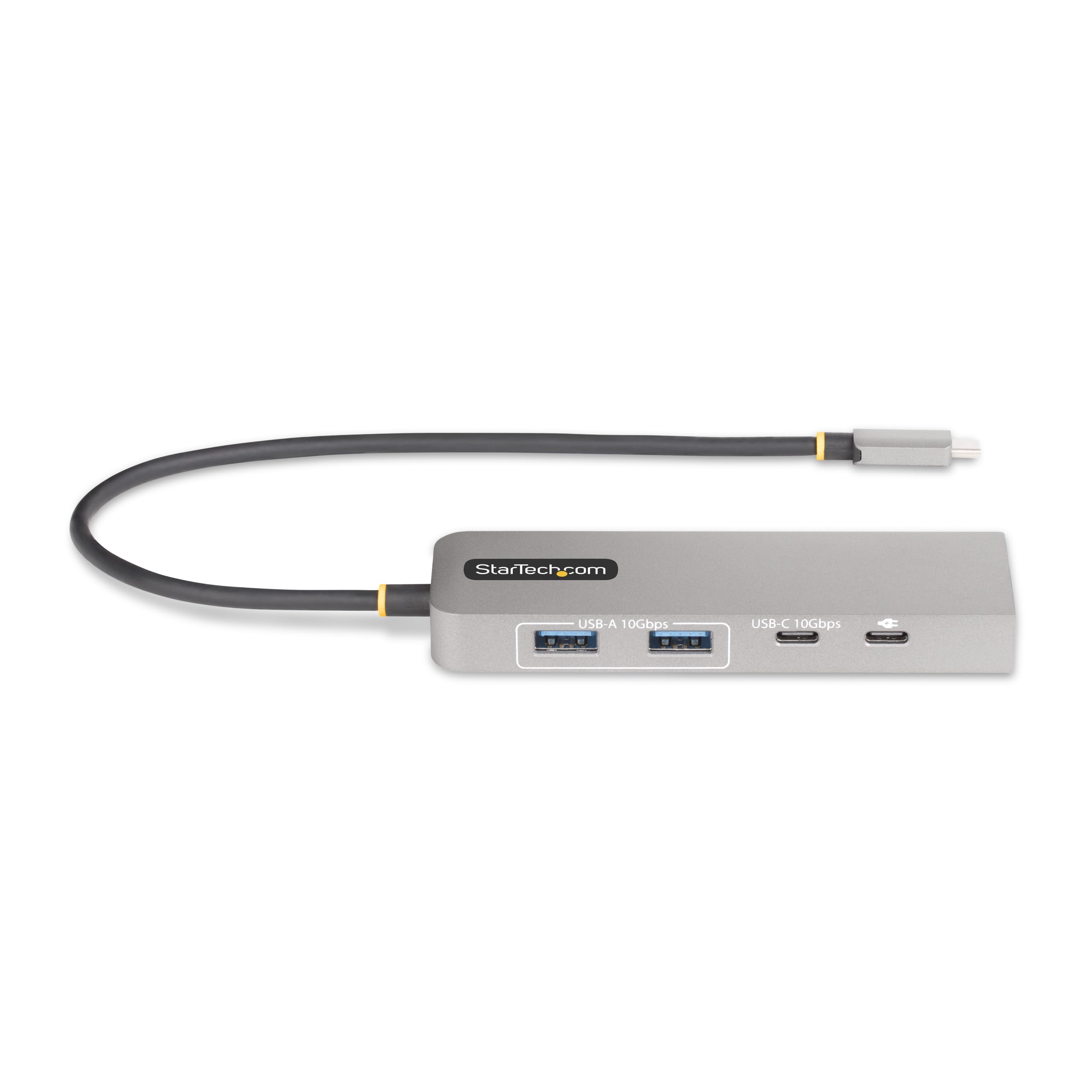 StarTech.com 3-Port USB-C Hub with 2.5G Ethernet & 100W PD - USB 3.2 Gen 2 (10Gbps) Adapter - 2x USB-A & 1x USB-C Ports - Compact Laptop Docking Station for MacBook Pro/Air, Dell XPS, Surface Pro - Home Office & Travel Use