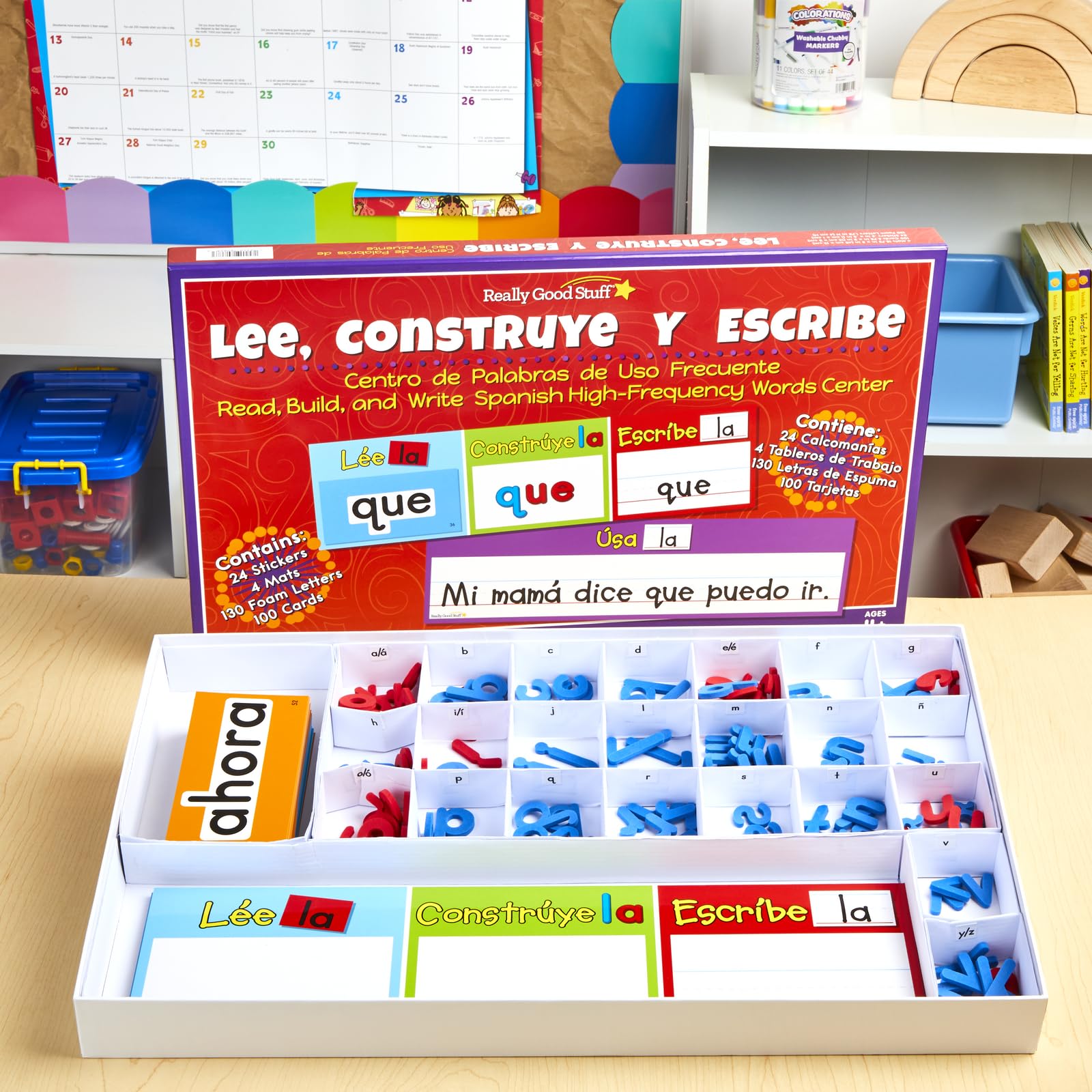 Really Good Stuff Read, Build & Write Spanish High-Frequency Words Kit - Master Spanish Vocabulary for Kids | Perfect for Homeschooling & Classroom Learning