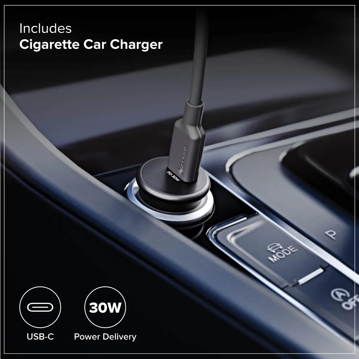 Matrix+ Universal Wireless Car Charger with Wireless Power Bank - Air Vent & Dashboard Phone Mount for iPhone, Samsung, Android - Fast Charging for Commuting, Road Trips & Travel