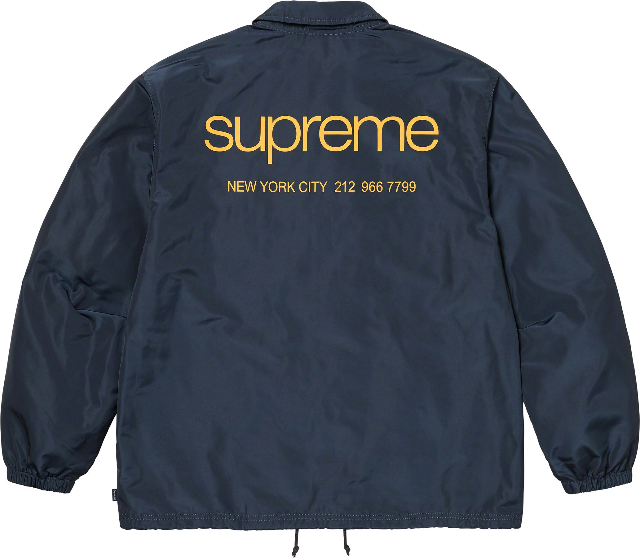Supreme NYC Coaches Jacket - Navy Blue Windbreaker for Men & Women | Streetwear Fashion, Urban Style, Casual Outerwear for Daily Wear & Sports Events