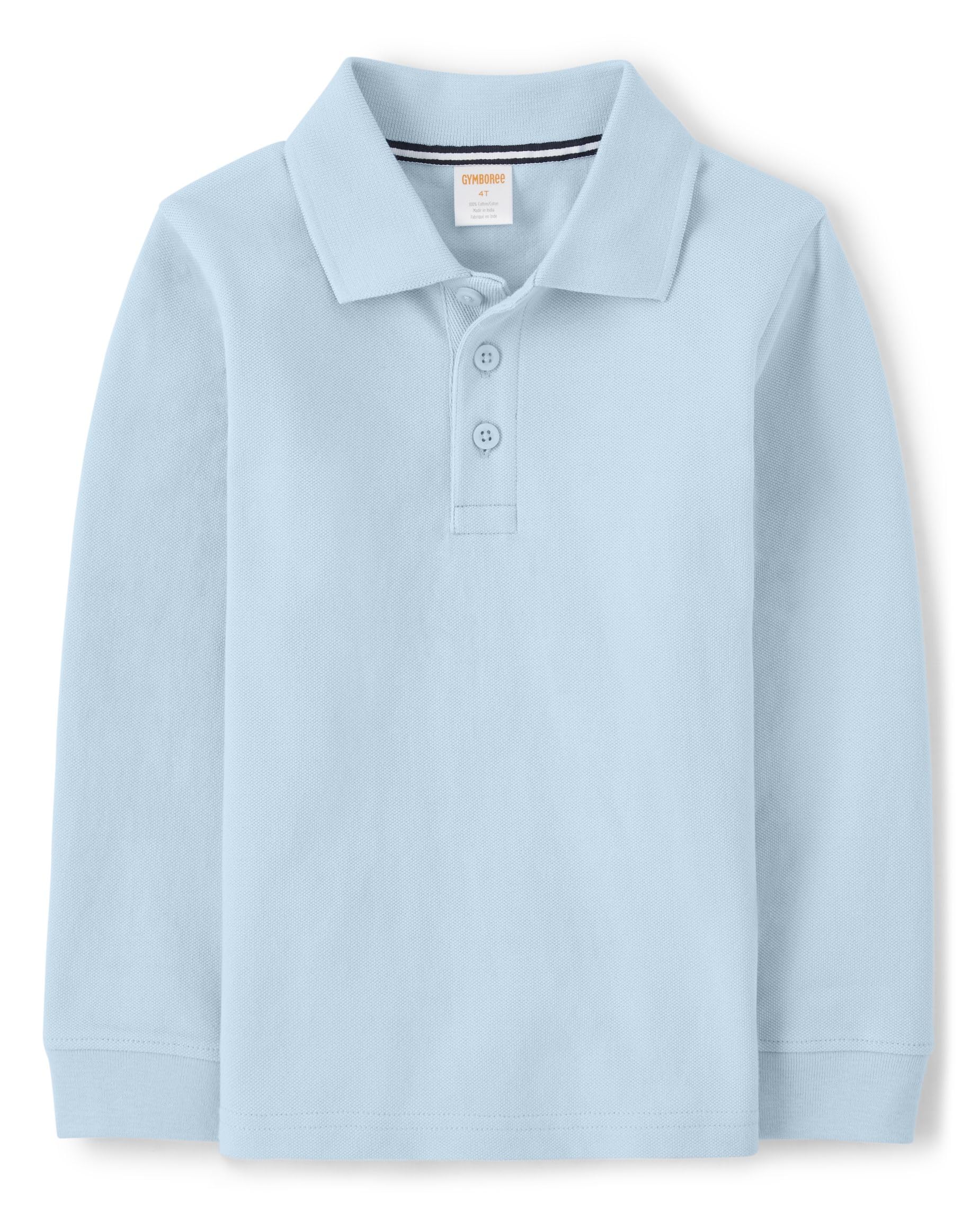 Gymboree Boys' and Toddler Long Sleeve Polo Shirt - Soft Cotton Casual Top for Kids | Perfect for School, Playdates & Family Outings