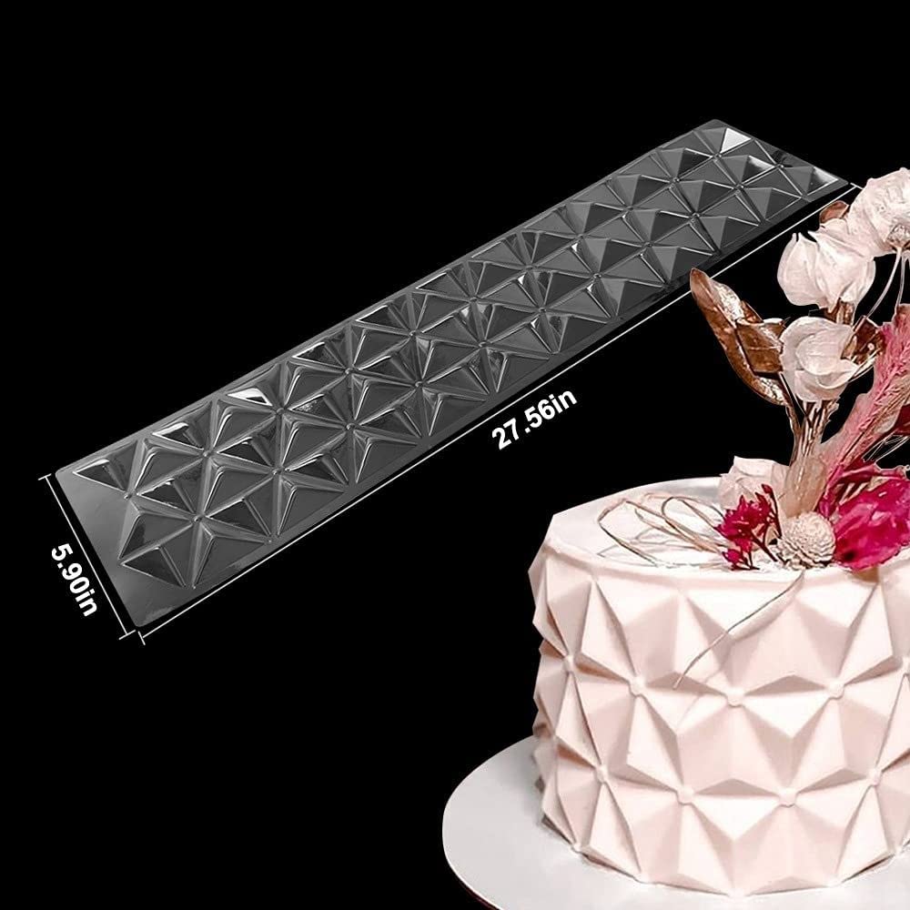 Clear Acrylic Mousse Cake Ring Mold - Chocolate Baking Tool for DIY Desserts, Pastry, and Mousse Cakes - Perfect for Home Bakers and Professional Chefs