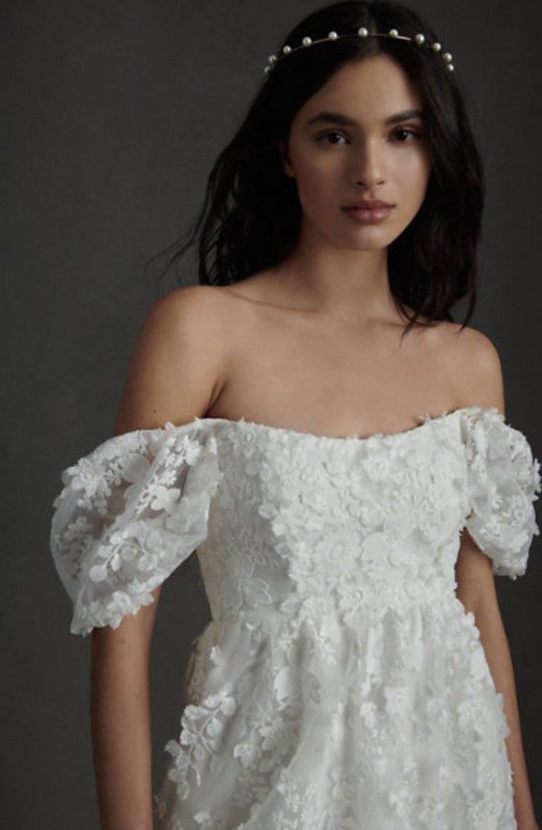 BHLDN Willowby Lilia Gown - Elegant Wedding Dress with Lace Details for Bridesmaids & Formal Events | Perfect for Beach Weddings & Evening Galas