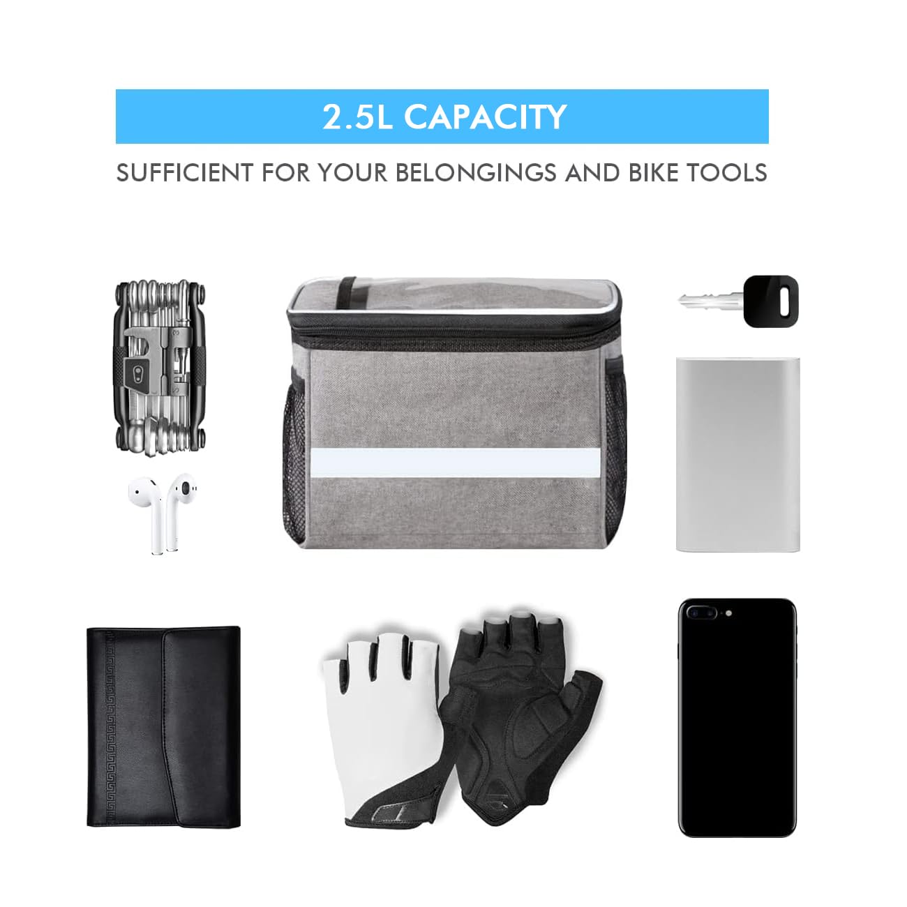 **Waterproof Bike Handlebar Bag - Front Bicycle Basket with Phone Mount & Cooler Pouch - Universal Cycling Accessories for Men, Women, Kids - Perfect for Commuting, Mountain Biking & Outdoor Adventures**    (Note: This optimized title includes keywords like 
