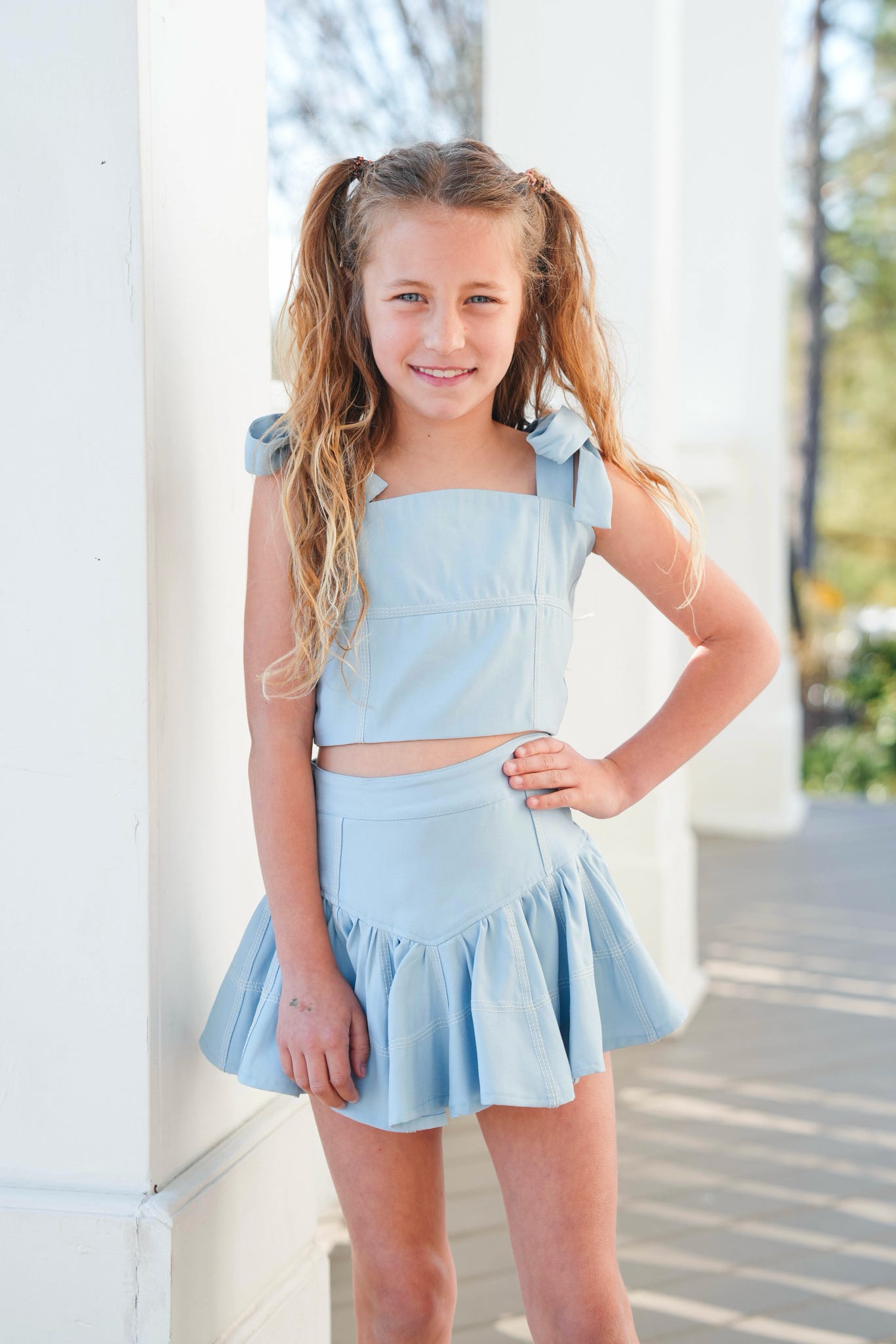 Girls' Elsie Skort - Comfortable Stretchy Athletic Skirt Shorts for Active Play, Dance & Sports | Perfect for School, Gym & Outdoor Activities
