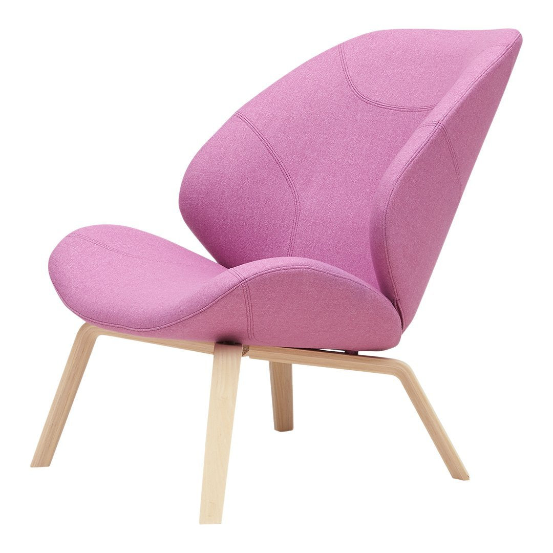Eden Lounge Chair by Busk Hertzog - Modern Comfortable Accent Chair for Living Room, Bedroom & Patio - Softline Upholstered Relaxation Seating
