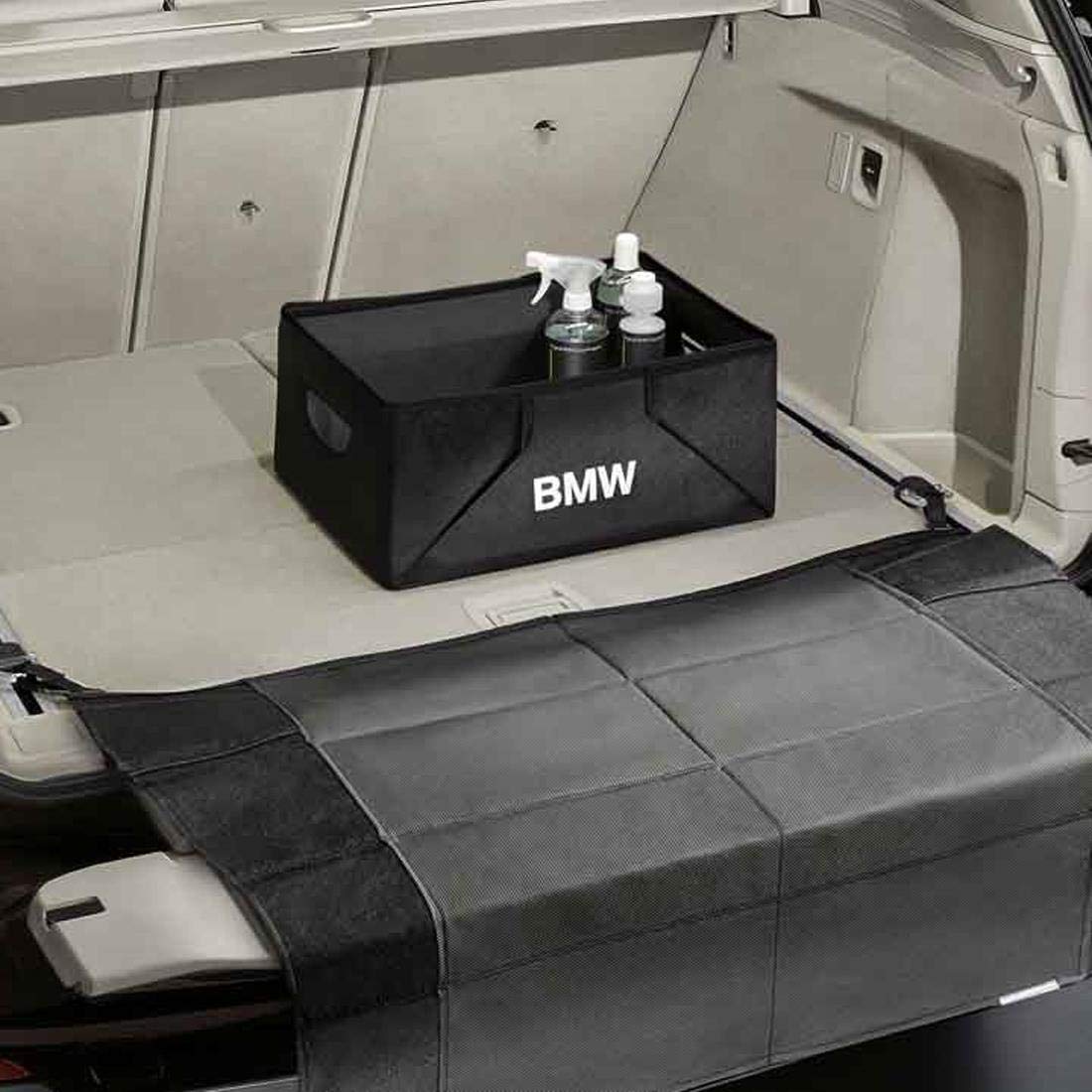 BMW 51472303796 Collapsible Storage Box - Foldable Organizer for Car, Home & Office - Durable Black Plastic Container for Trunk, Closet & Garage Organization