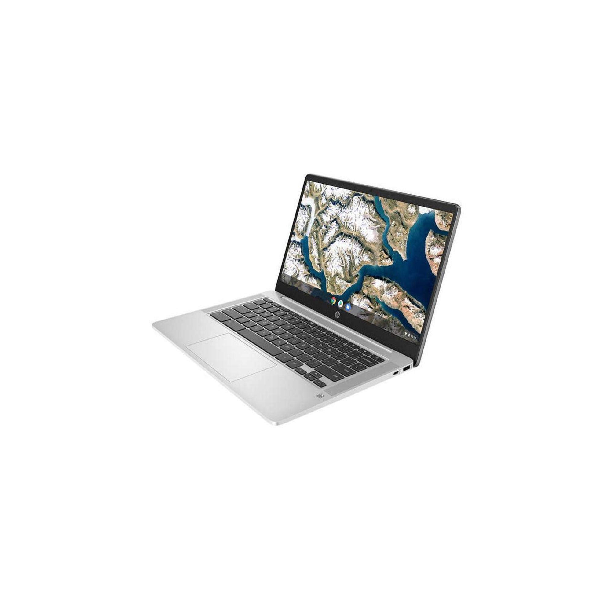 HP Chromebook 14a-na0023cl - Intel Celeron N4000, 4GB RAM, 64GB eMMC Storage, Includes Wireless Mouse - Lightweight Laptop for Students, Remote Work & Home Office Use