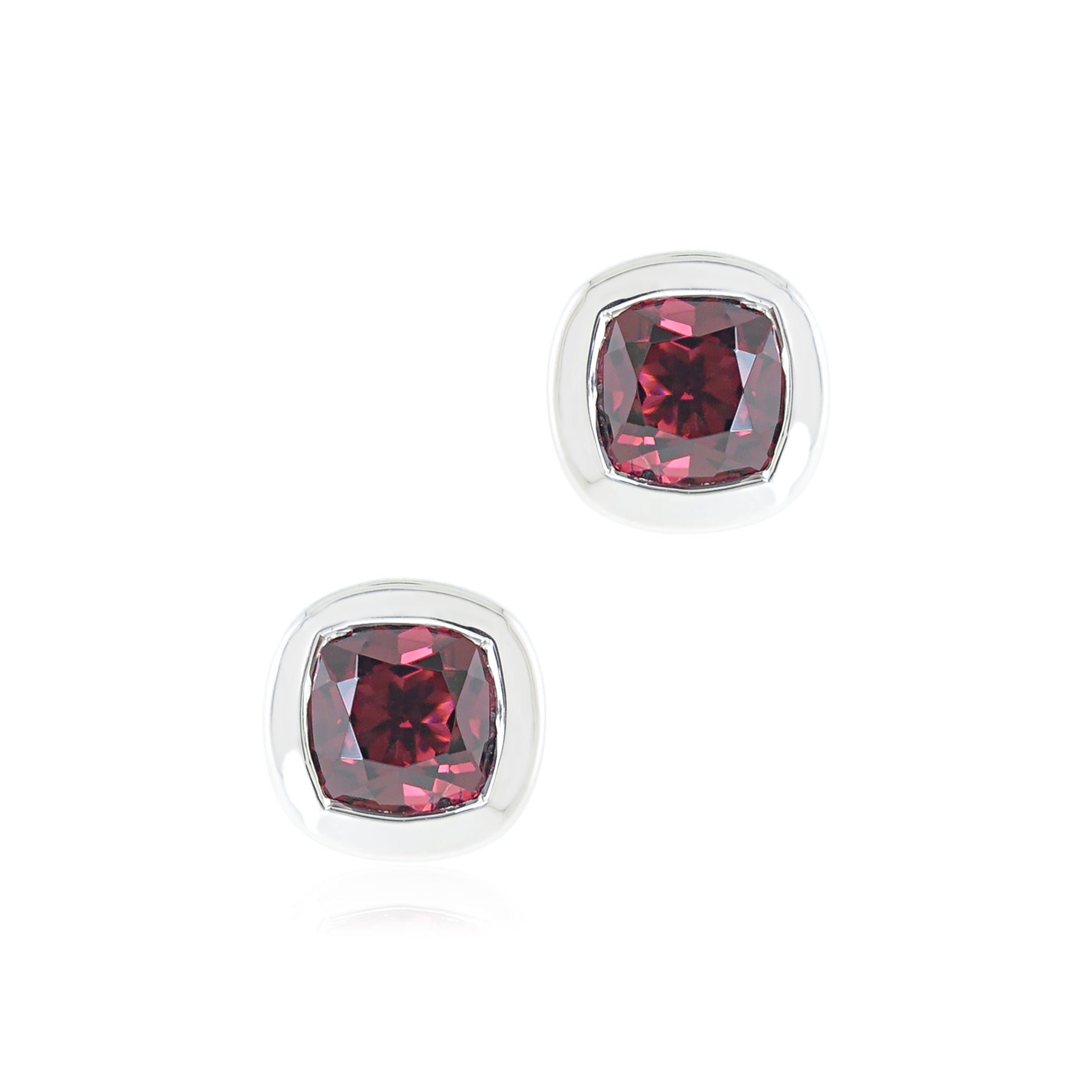 Melrose Earrings with Genuine Rhodolite Garnet – Elegant Dangle Earrings for Women, Perfect for Weddings, Parties & Evening Events