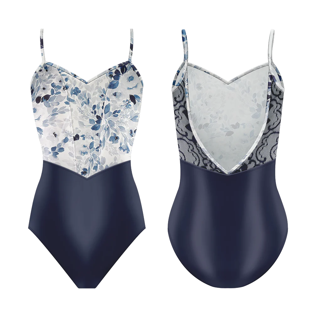 Chanelle Peacock Girls Dance Leotard - Sparkly Sequined Ballet Gymnastics Costume for Performances & Recitals
