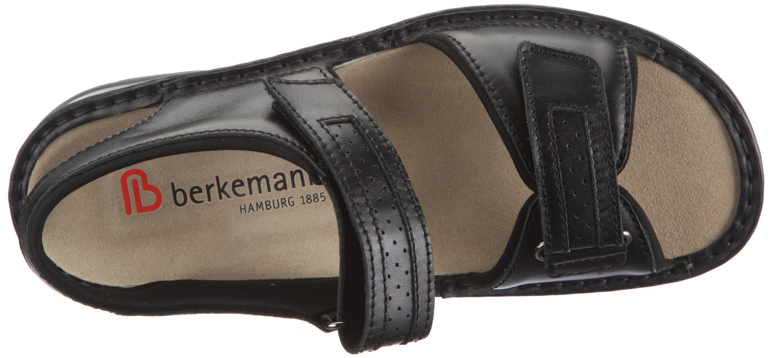 Berkemann Men's Comfortable Black Sandals Size 9.5 - Lightweight & Durable for Beach, Pool & Summer Outdoor Activities