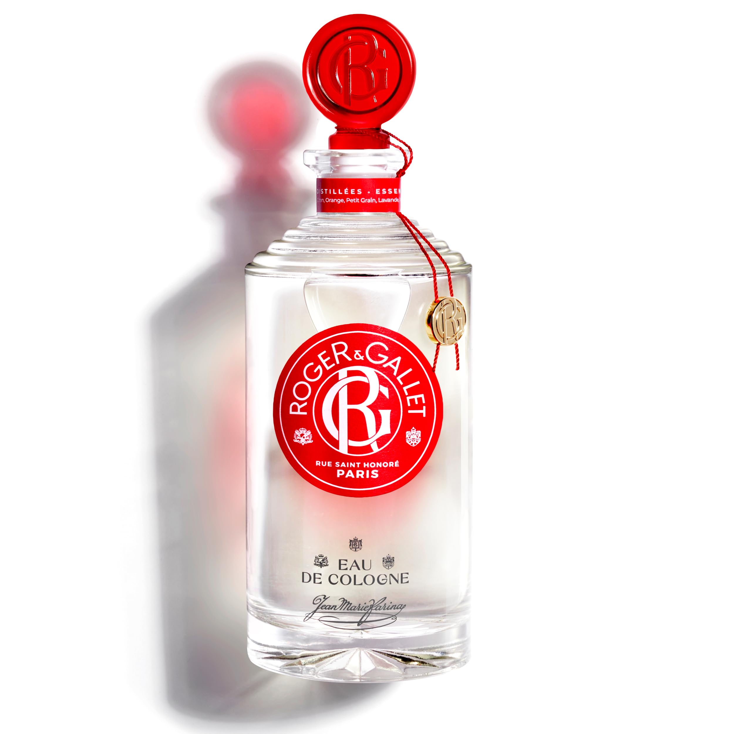 ROGER & GALLET Jean Marie Farina Eau De Cologne for Men & Women - 16.9 fl Oz Long Lasting Unisex Fragrance | Fresh Citrus & Floral Scent for Everyday Wear, Office & Special Occasions