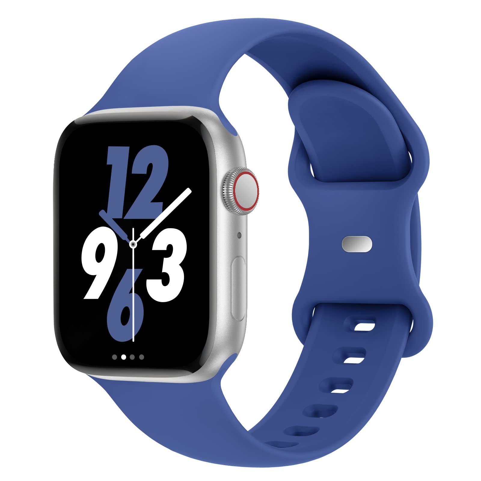 Acrbiutu Soft Silicone Sport Bands Compatible with Apple Watch 38mm 40mm 41mm 42mm 44mm 45mm 49mm - Replacement Strap for iWatch Series Ultra 8/7/6/5/4/3/2/1 SE - Comfortable & Durable Wristbands for Women & Men - Perfect for Workouts, Running & Daily Wear