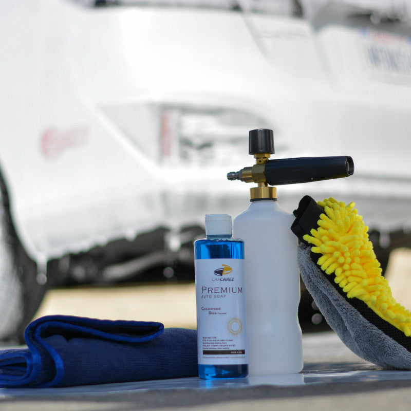 Premium Foam Cannon & Car Wash Kit with Stripper Suds - High Pressure Foam Lance for Deep Cleaning, Wax Removal & Detailing - Perfect for Home, Auto Shops & Professional Detailing Services