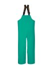 Chemical Resistant Bib Overalls - Heavy Duty Work Pants for Industrial & Lab Use - Green (1 Pair) - Ideal for Painters, Welders & Hazardous Material Handling