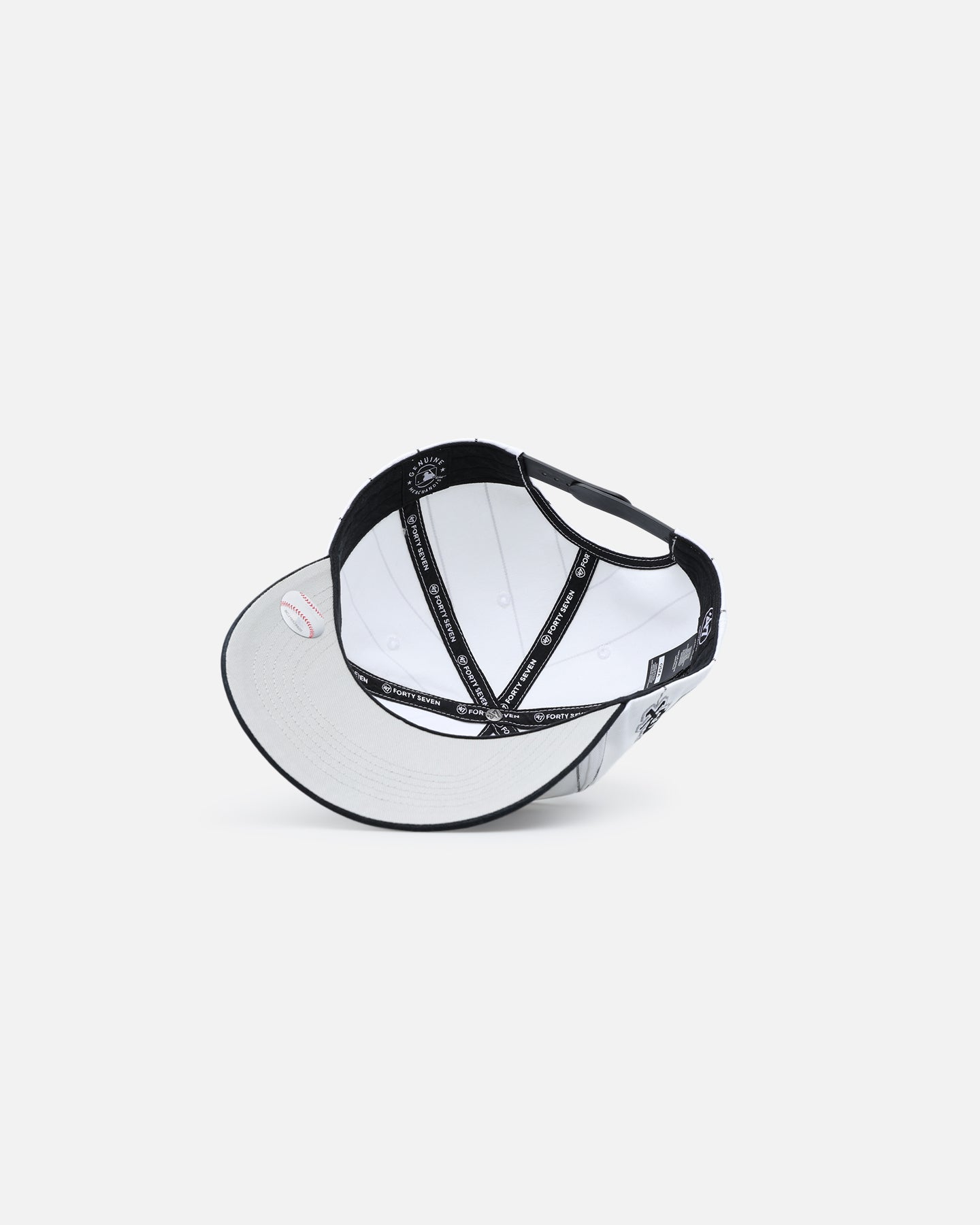 Chicago White Sox 'Double Header Pinstripe' Snapback Hat by '47 - Adjustable Hitch Back Design for Baseball Fans - Perfect for Game Day, Tailgating & Casual Wear