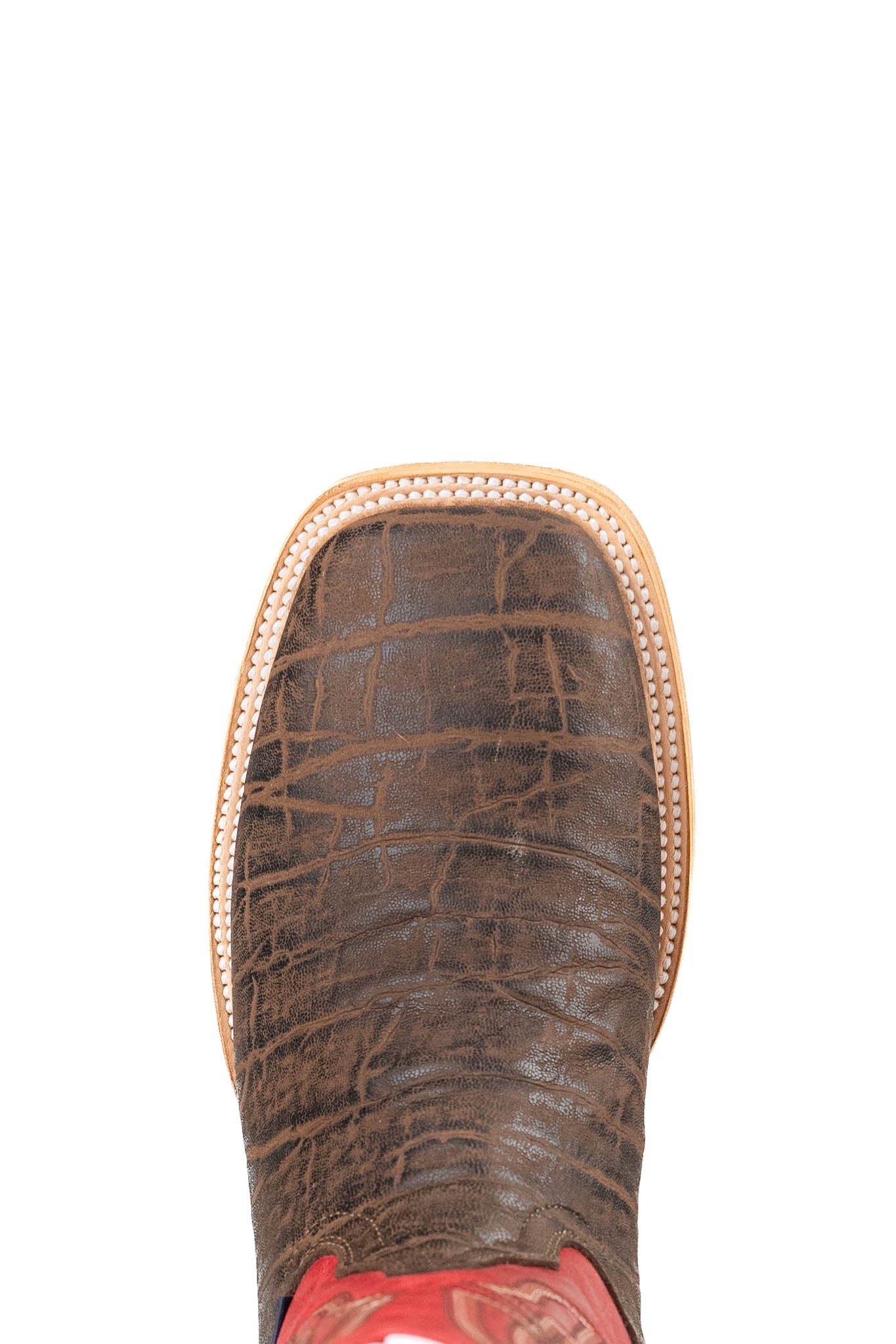 Renegade Square Toe Cowboy Boots for Men - Genuine Leather Western Riding Boots with Elephant Print - Perfect for Rodeo, Country Music Festivals & Outdoor Adventures