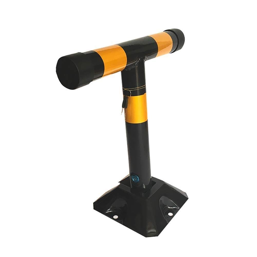ZYLZL Heavy Duty Parking Lock - No Drill Installation, Anti-Theft Parking Barrier for Private Spaces - Black Bollard for Secure Parking & Vehicle Protection | Ideal for Driveways, Garages & Commercial Lots