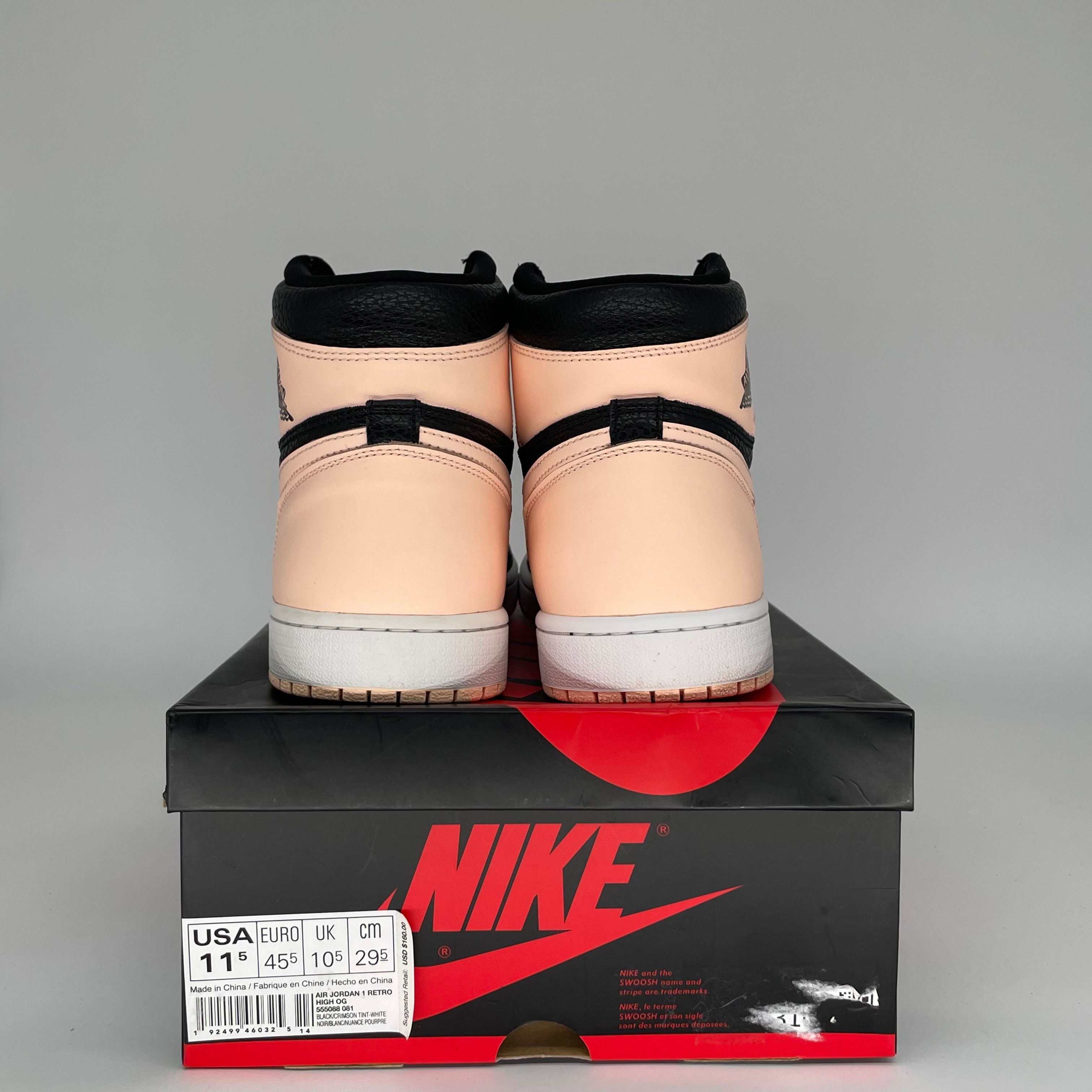 AIR JORDAN 1 CRIMSON TINT Men's Basketball Shoes Size 11.5 (555088-081) - Retro High Tops for Sneaker Collectors & Streetwear Fashion | Perfect for Casual Wear, Sports & Sneakerhead Collections