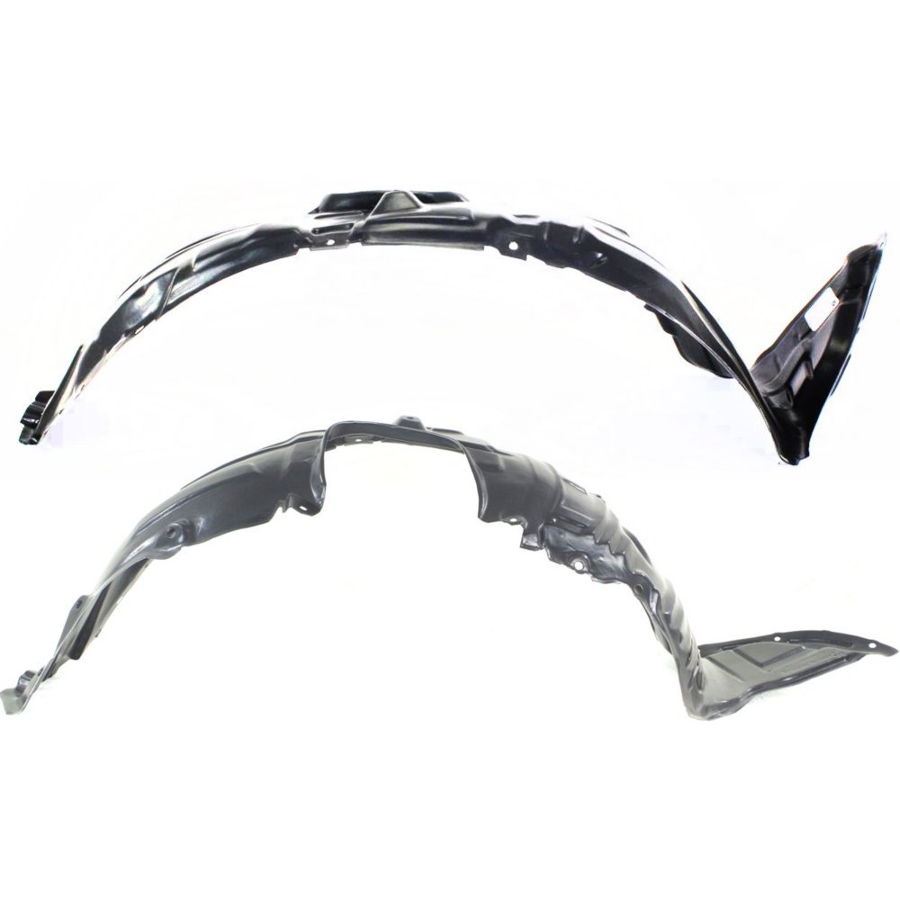 Evan Fischer Front Fender Liners Set of 2 - Driver & Passenger Side Compatible with 2006-2010 Mazda 5 | Durable Plastic Replacement Parts MA1249131 & MA1248131 | Perfect for Road Protection & Vehicle Maintenance