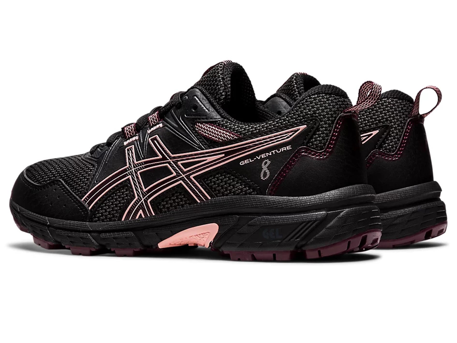 ASICS Junior Gel Venture 8 GS Running Shoes for Kids - Black/White (1014A141-006) | Lightweight Trail Running Sneakers for Boys & Girls | Perfect for School Sports, Outdoor Activities & Daily Wear