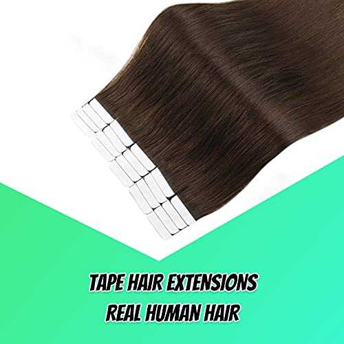 20 Pcs 50 Grams Tape in Human Hair Extensions - Remy Hair for Natural Look & Volume - Perfect for Daily Wear, Parties & Special Occasions