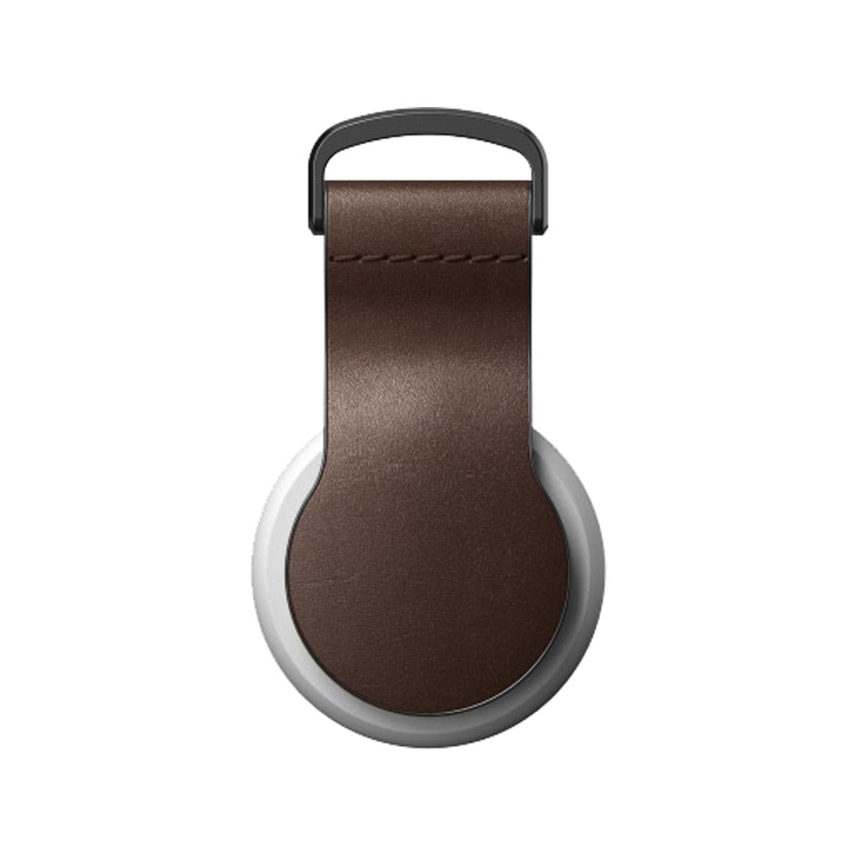 Nomad Leather Loop for Apple AirTag - Rustic Brown Horween Leather Keychain | Perfect for Keys, Wallets & Backpacks | Anti-Loss Tracking Accessory